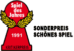 Spiel des Jahres Sonderpreis 1991 - Schönes Spiel Spiel des Jahres Sonderpreis 1991 - Schönes Spiel